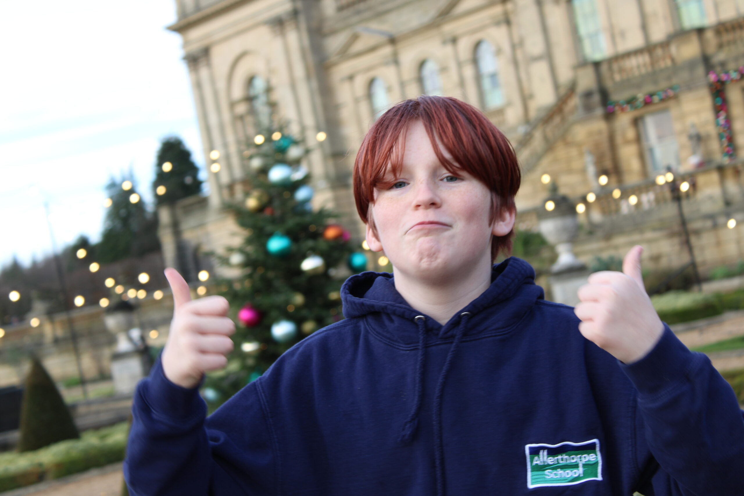 Learners from Allerthorpe Special Educational Needs School enjoying their Christmas trip to Harwood House.
