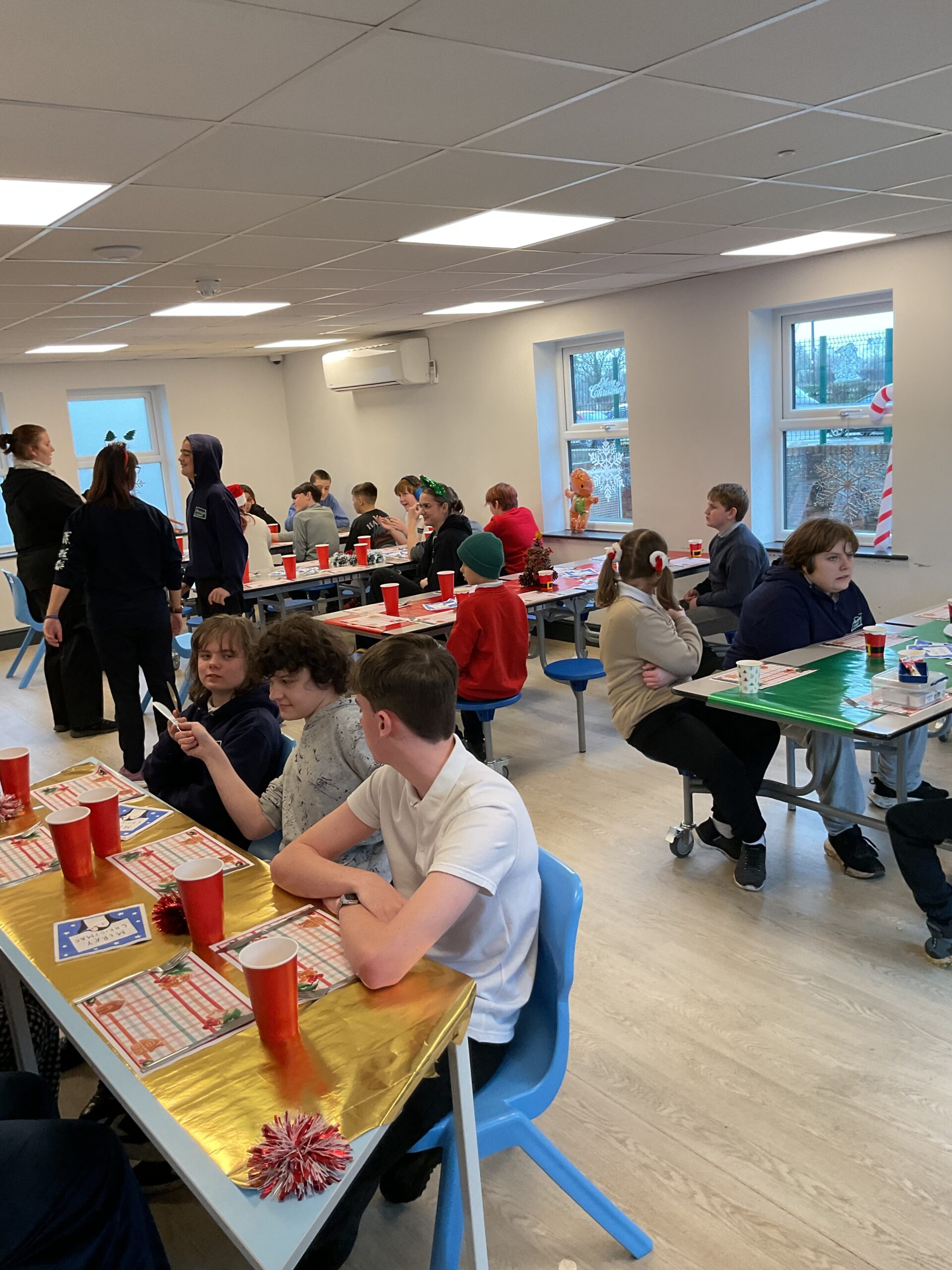 A joyful Christmas celebration bringing learners together for a festive meal at Allerthorpe SEN School.