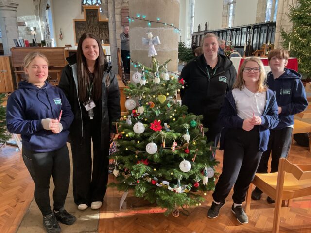 Allerthorpe School Joins Annual Pocklington Church Christmas Tree Festival